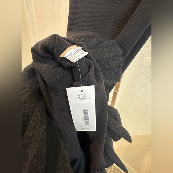 Alaïa black ribbed knit sleeveless fit-and-flare mini dress Sz 42 GREAT Conditio - Picture 5 of 8